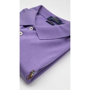 Polo Ralph Lauren Mens Shirt XL Purple Custom Slim Fit Polo Pony Logo